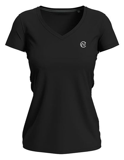 Rise Stretch T-Shirt V-Neck – Damen