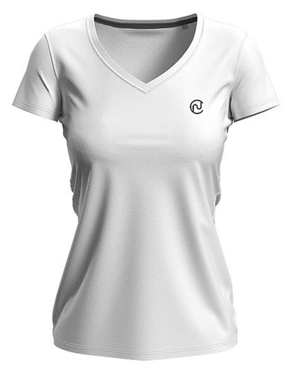 Rise Stretch T-Shirt V-Neck – Damen