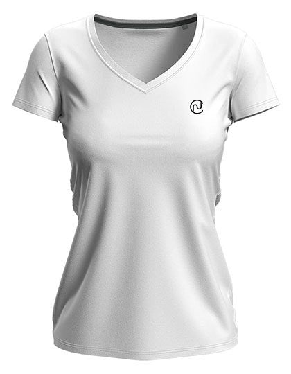 Rise Stretch T-Shirt V-Neck – Damen