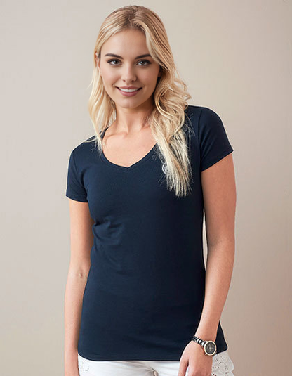 Rise Stretch T-Shirt V-Neck – Damen