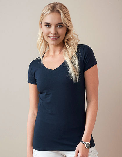 Rise Stretch T-Shirt V-Neck – Damen
